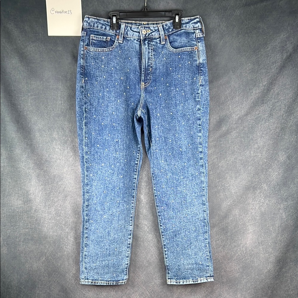 Women's Old Navy size 10 Blue Jeans with rhinestones
